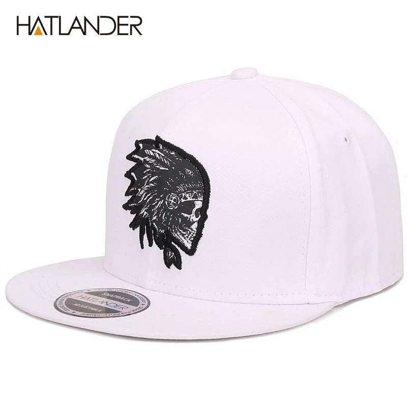 Embroidered Skull Baseball Caps