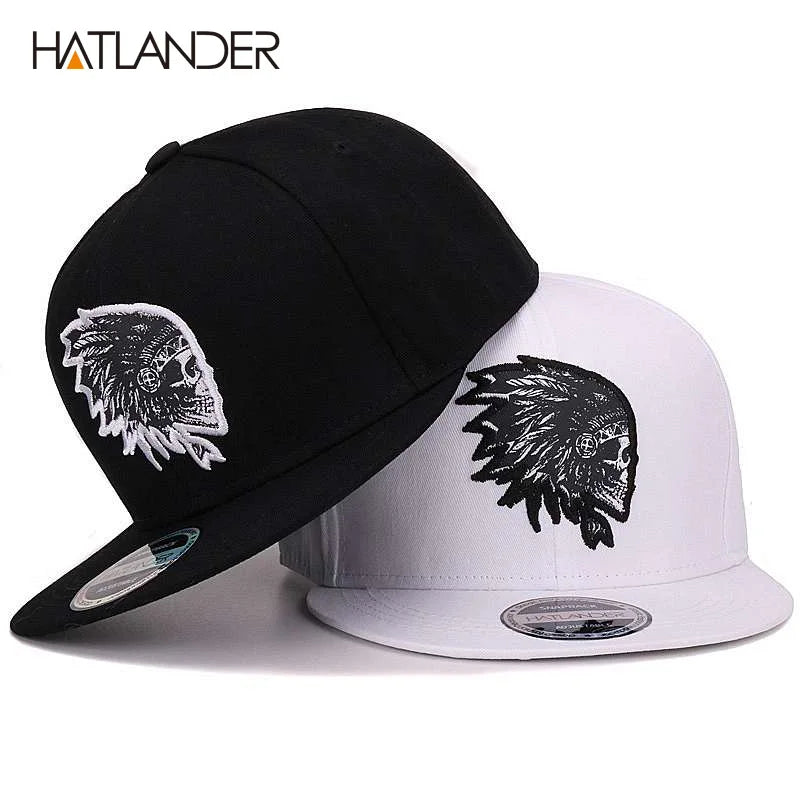 Embroidered Skull Baseball Caps