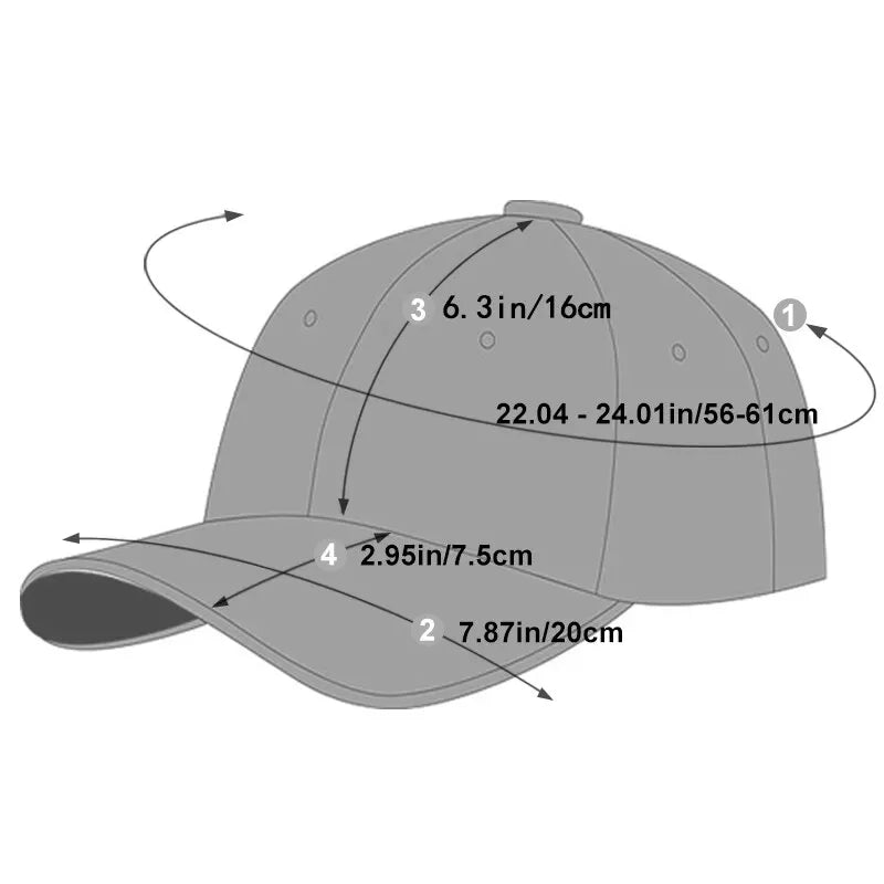 Embroidered Camouflage Baseball Hats