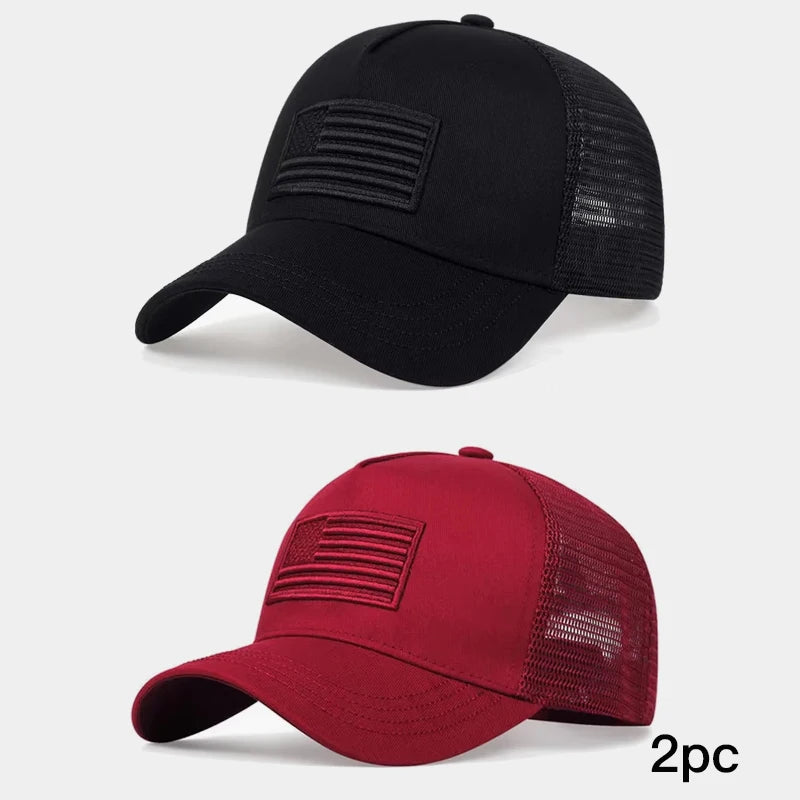 American Flag Camouflage Baseball Caps