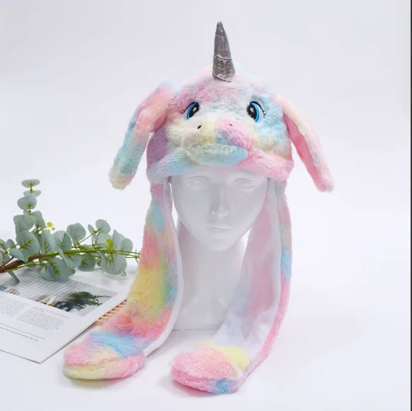 Rainbow Unicorn Party Hat