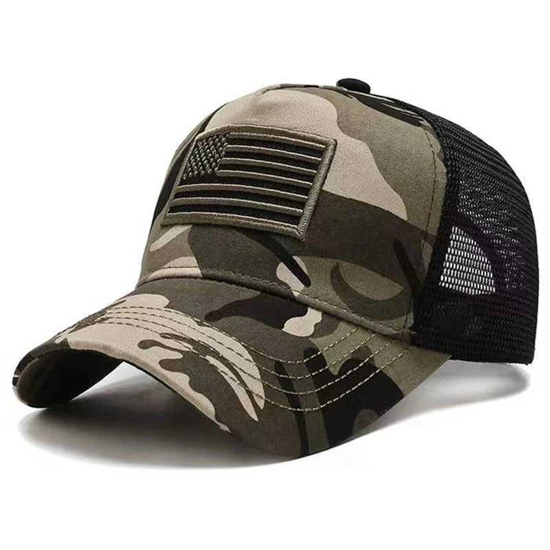 American Flag Camouflage Baseball Caps
