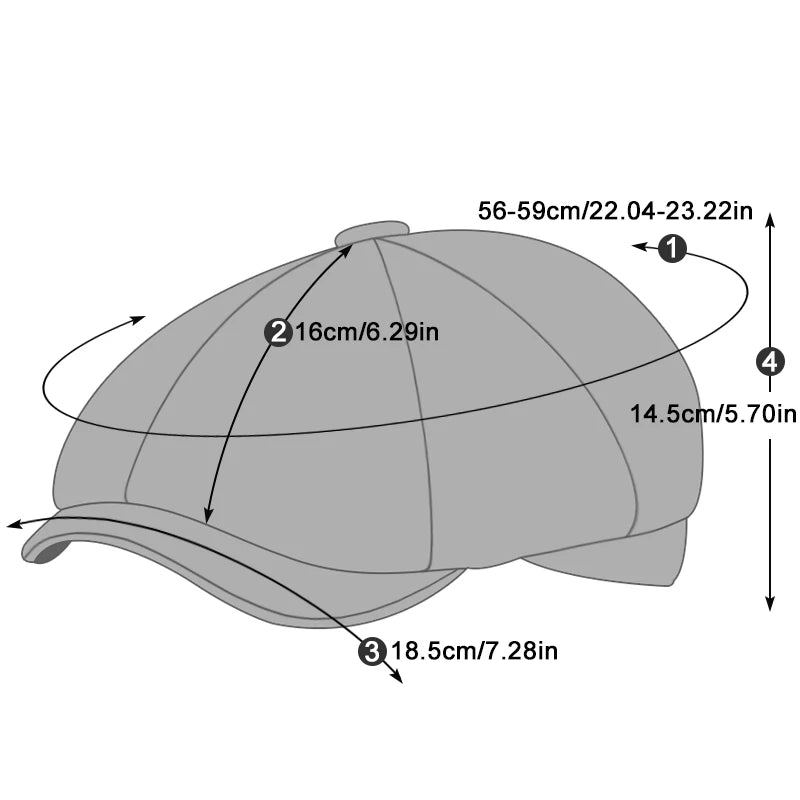 Men's Octagonal Hats