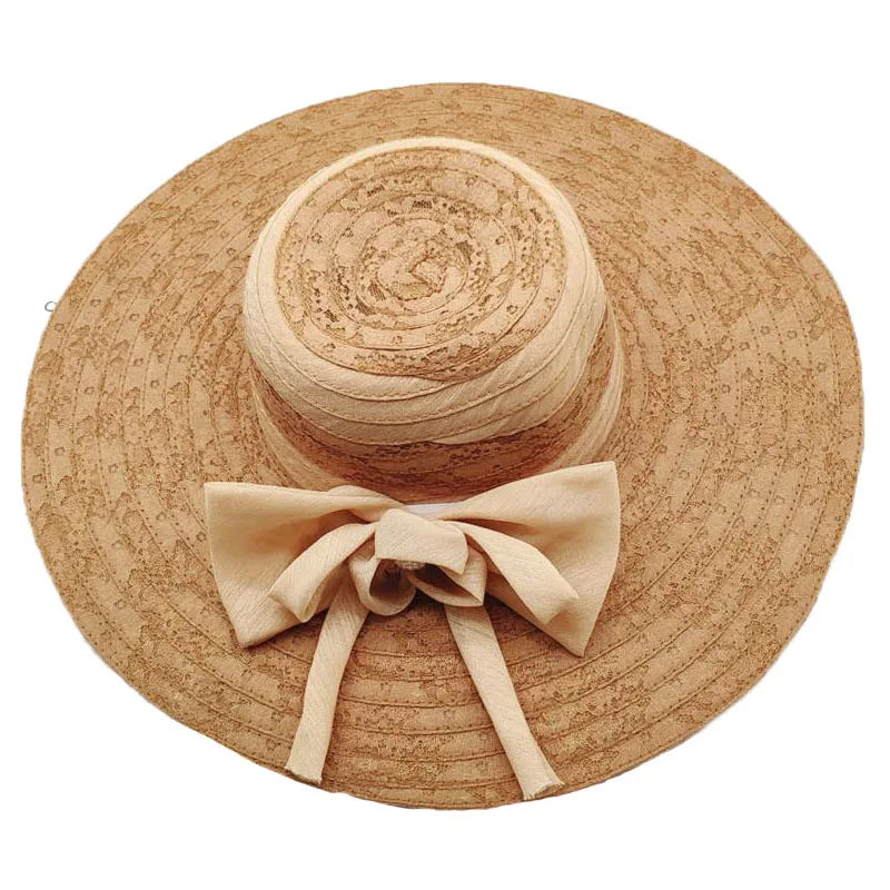 Womens Foldable Large Brim Sun Hat
