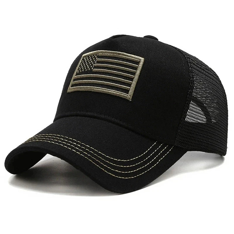 American Flag Camouflage Baseball Caps