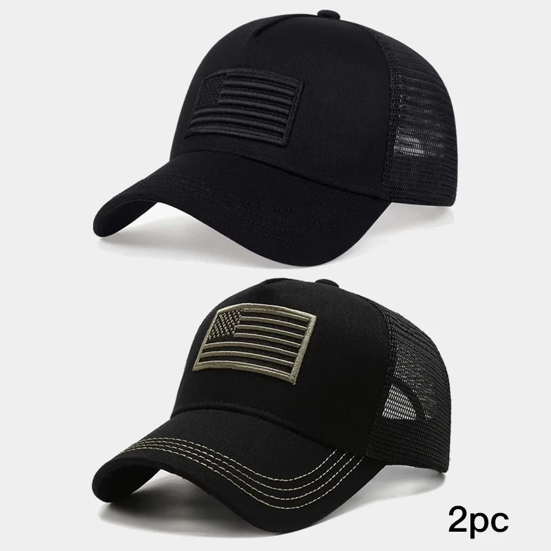 American Flag Camouflage Baseball Caps