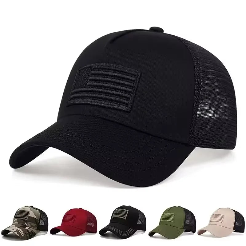 American Flag Camouflage Baseball Caps