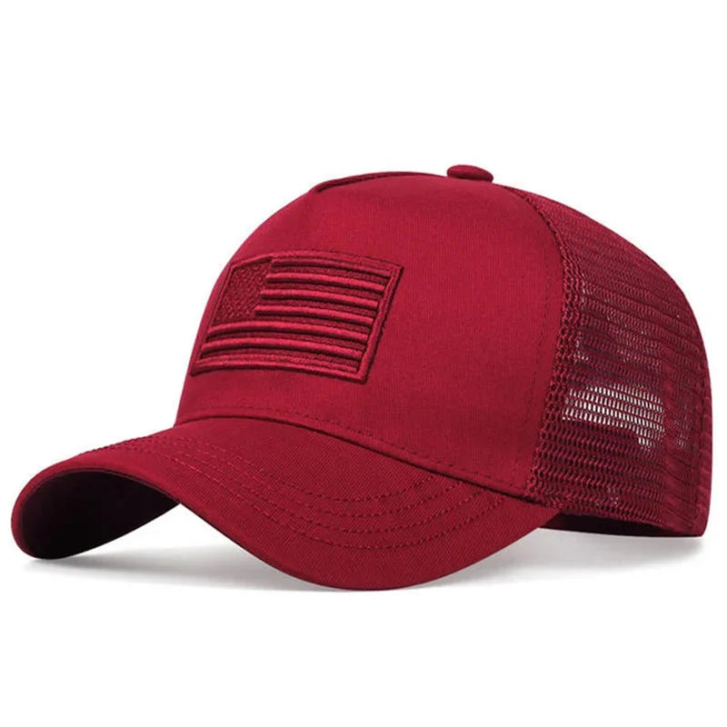 American Flag Camouflage Baseball Caps