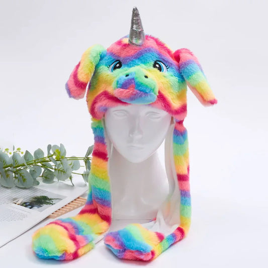 Rainbow Unicorn Party Hat