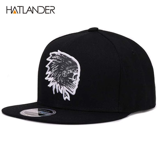 Embroidered Skull Baseball Caps