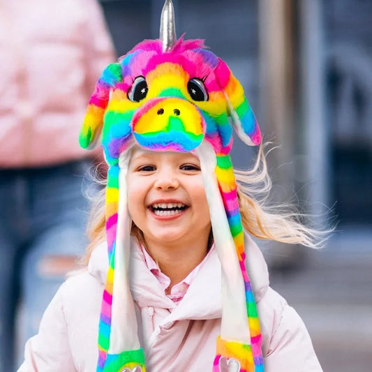 Rainbow Unicorn Party Hat