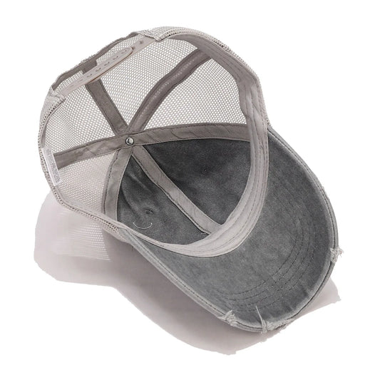 Men's and Women's Baseball Distressed Hats