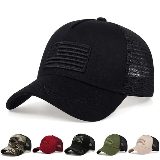 American Flag Camouflage Baseball Caps