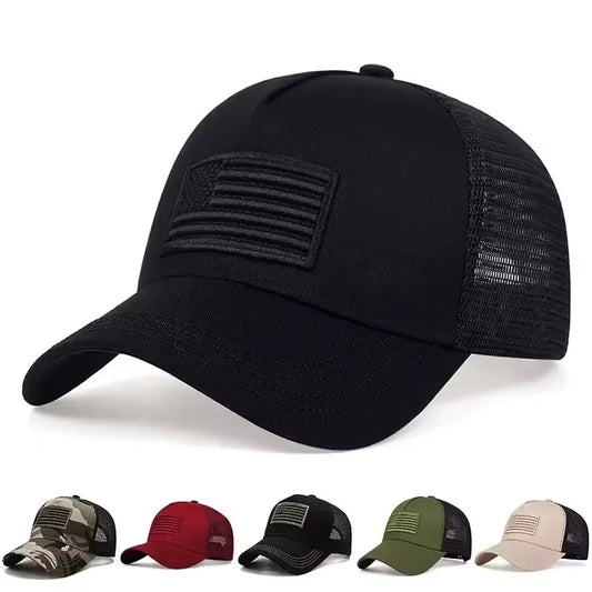 American Flag Camouflage Baseball Caps